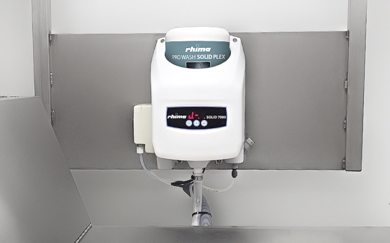 Rhima Solid 7000 doseersysteem voor korventransportmachines - Beuk Horeca
