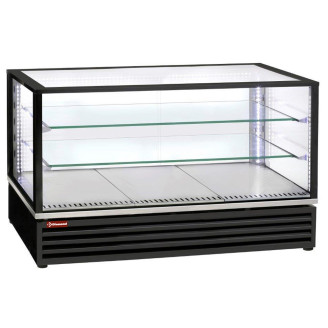 Diamond gekoelde vitrine, EN of GN, geventileerd, 3 niveaus 1185mm