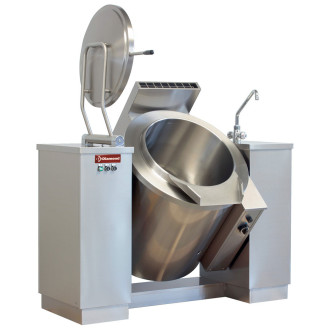 Diamond Gas kantelbare kookketel 500 liter, indirecte verwarming
