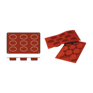 Silikomart SILICON FLEX Medium Ovals SF018