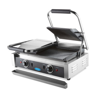 Maxima Contactgrill - Gegroefd - Dubbele Grillplaat - 2 x 22 cm