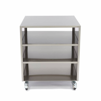 Maxima Onderstel RVS - 60 x 60 cm - 120 Kg Draagvermogen - Zwenkwielen