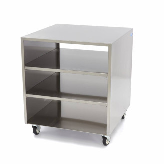Maxima Onderstel RVS - 60 x 60 cm - 120 Kg Draagvermogen - Zwenkwielen