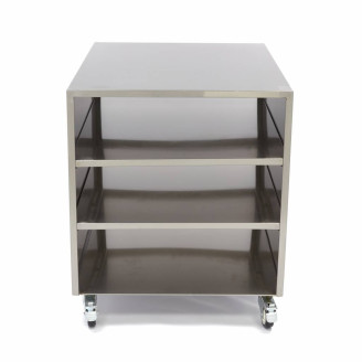 Maxima Onderstel RVS - 60 x 80 cm - 120 Kg Draagvermogen - Zwenkwielen