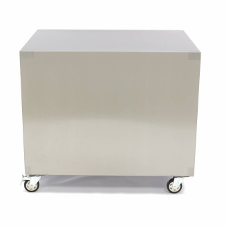 Maxima Onderstel RVS - 60 x 80 cm - 120 Kg Draagvermogen - Zwenkwielen