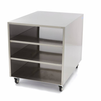Maxima Onderstel RVS - 60 x 80 cm - 120 Kg Draagvermogen - Zwenkwielen