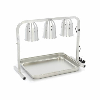 Maxima Warmtebrug - 3 Lampen - incl. Lampen en 1x 2/1 GN Bak