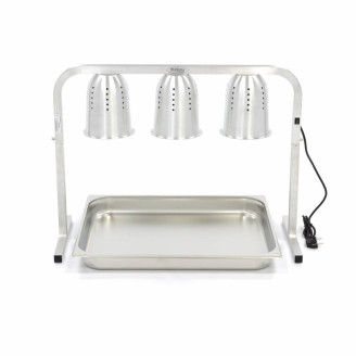 Maxima Warmtebrug - 3 Lampen - incl. Lampen en 1x 2/1 GN Bak