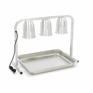 Maxima Warmtebrug - 3 Lampen - incl. Lampen en 1x 2/1 GN Bak
