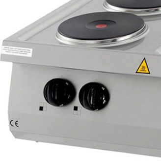 Maxima Heavy Duty Kookplaat - 4 Pitten - Dubbel - 70 cm - 400V