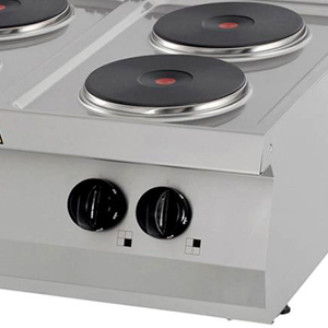 Maxima Heavy Duty Kookplaat - 4 Pitten - Dubbel - 70 cm - 400V