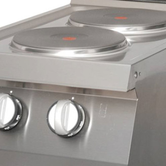 Maxima Heavy Duty Kookplaat - 2 Pitten - Enkel - 70 cm - Elektrisch
