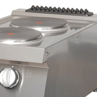 Maxima Heavy Duty Kookplaat - 2 Pitten - Enkel - 70 cm - Elektrisch