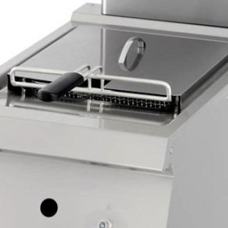 Maxima Heavy Duty Friteuse - 1 x 12 L - Enkel - 70 cm Diep - met Tapkraan - Gas