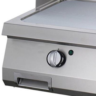 Maxima Heavy Duty Grillplaat - Half Gegroefd - Dubbel -70 cm Diep - Elektrisch
