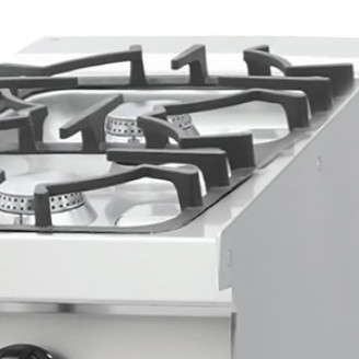 Maxima Heavy Duty Kookplaat - 2 Pitten - Enkel - 70 cm Diep - Gas
