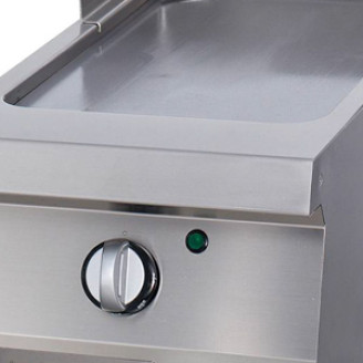 Maxima Heavy Duty Grillplaat - Glad Chroom - Enkel - 70 cm Diep - Elektrisch