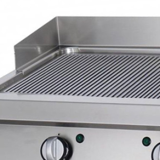 Maxima Heavy Duty Grillplaat - Gegroefd - Dubbel - 70 cm Diep - Gas