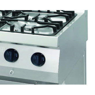 Maxima Heavy Duty Fornuis - 4 Pitten - Dubbel - 70 cm Diep - 31 kW - Gas met Oven