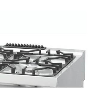 Maxima Heavy Duty Kookplaat - 4 Pitten - Dubbel - 70 cm Diep - 24 kW - Gas