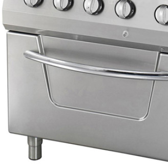 Maxima Heavy Duty Fornuis - 4 Pitten - Dubbel - 70 cm Diep - 37 kW - Gas incl. Oven
