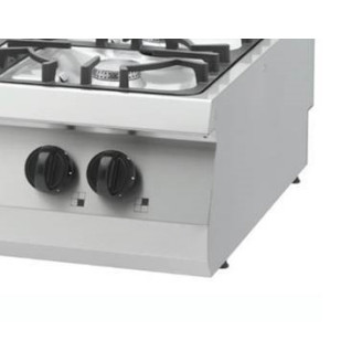 Maxima Heavy Duty Kookplaat - 4 Pitten - Dubbel - 70 cm Diep - 27 kW - Gas