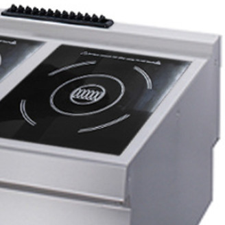 Maxima Heavy Duty Kookplaat - 2 Pits Inductie - Enkel - 70 cm - 400V