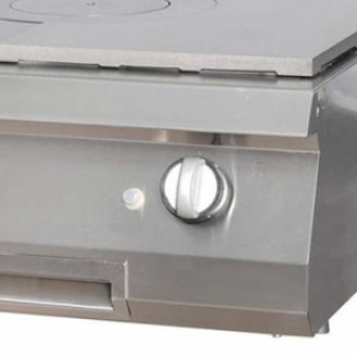 Maxima Heavy Duty Doorkookplaat - 1 Pit - Dubbel - 70 cm Diep - Gas