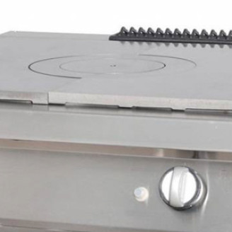 Maxima Heavy Duty Doorkookplaat - 1 Pit - Dubbel - 70 cm Diep - Gas
