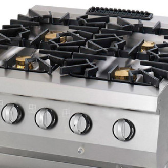 Maxima Premium Fornuis - 4 Pitten - Dubbel - 90 cm Diep - incl. Oven - Gas