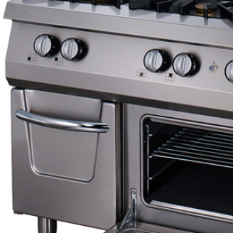 Maxima Premium Fornuis - 6 Pitten - Driedubbel - 90 cm Diep - incl. Oven - Gas