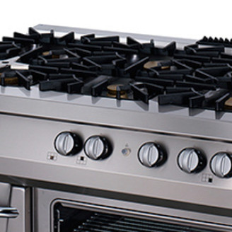 Maxima Premium Fornuis - 6 Pitten - Driedubbel - 90 cm Diep - Gas incl. Elektrische Oven
