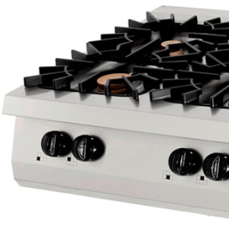 Maxima Premium Kookplaat - 6 Pitten - Driedubbel - 90 cm Diep - Gas