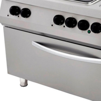 Maxima Premium Fornuis - 6 Pitten - Driecdubbel - 90 cm Diep - incl. Brede Oven - Elektrisch