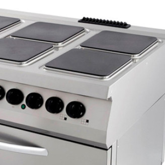 Maxima Premium Fornuis - 6 Pitten - Driecdubbel - 90 cm Diep - incl. Brede Oven - Elektrisch