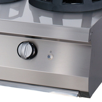 Maxima Premium Wok Brander - 2 x &Oslash; 28,5 cm - Dubbel - 90 cm - Gas