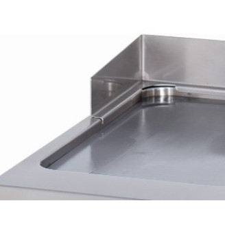 Maxima Premium Grillplaat - Glad Chroom - Enkel - 90 cm Diep - Elektrisch