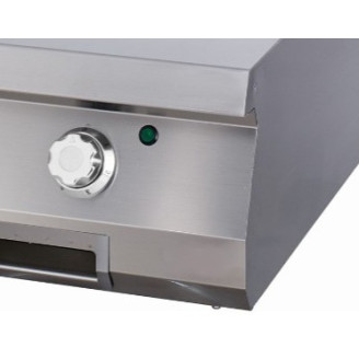 Maxima Premium Grillplaat - Glad Chroom - Enkel - 90 cm Diep - Elektrisch