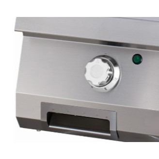 Maxima Premium Grillplaat - Glad Chroom - Enkel - 90 cm Diep - Elektrisch