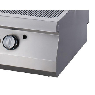 Maxima Premium Grillplaat - Gegroefd Chroom - Dubbel - 90cm - 400V