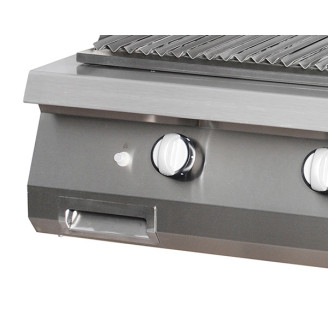Maxima Premium Lavasteengrill - Dubbel - 90 cm - Gas
