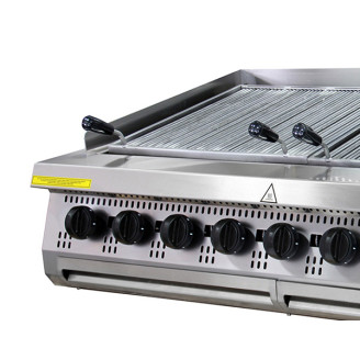 Maxima Premium Chargrill - 8 Zones - Driedubbel - 90 cm Diep - Gas