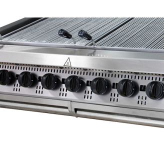 Maxima Premium Chargrill - 8 Zones - Driedubbel - 90 cm Diep - Gas
