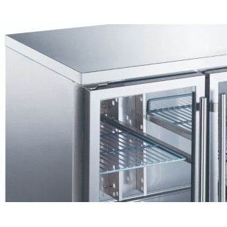 Maxima Koelwerkbank - 136 cm - 2 Glazen Deuren