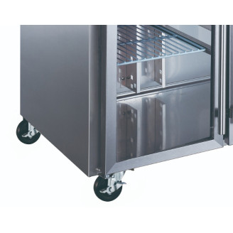 Maxima Koelwerkbank - 136 cm - 2 Glazen Deuren