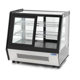 Maxima Gebaksvitrine - 125 L - 71 cm - Schuifdeuren Voor en Achter