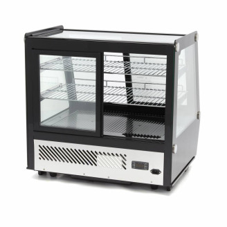 Maxima Gebaksvitrine - 125 L - 71 cm - Schuifdeuren Voor en Achter