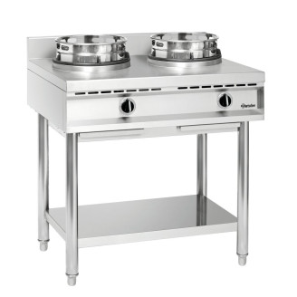 Bartscher wokkookplaat, 2 branders