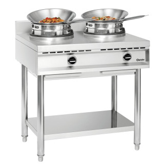Bartscher wokkookplaat, 2 branders