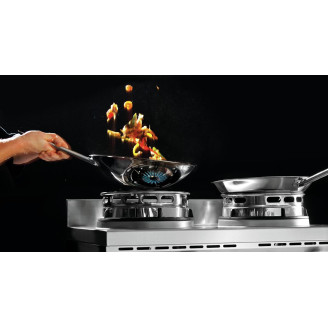 Bartscher wokkookplaat, 2 branders